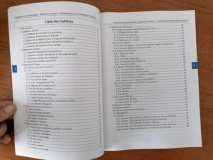 Table des matières du tome 0 "connaissances administratives"
